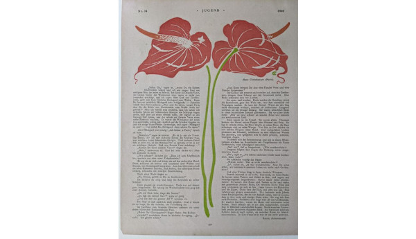 Untitled (Jugend magazine page) by Hans Christiansen, Image 1.