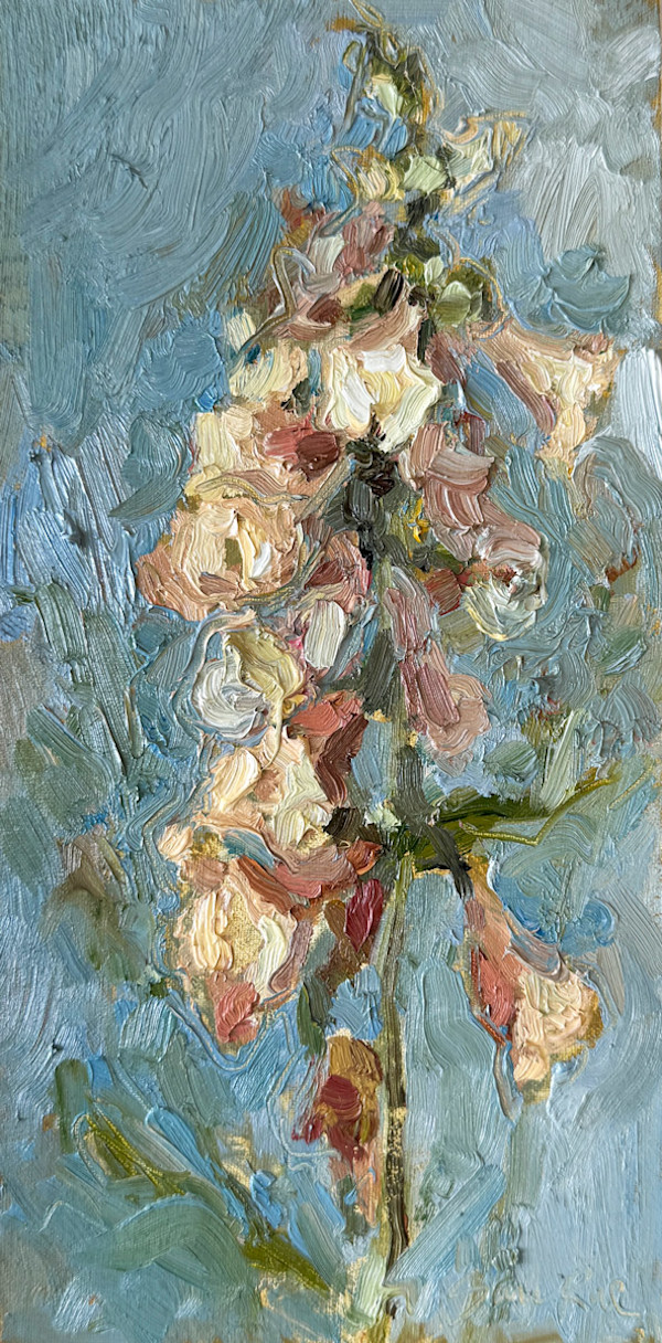 Foxglove on Blue by Sara Rae