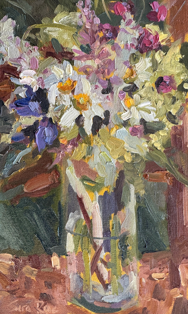 Bouquet and Chair by Sara Rae