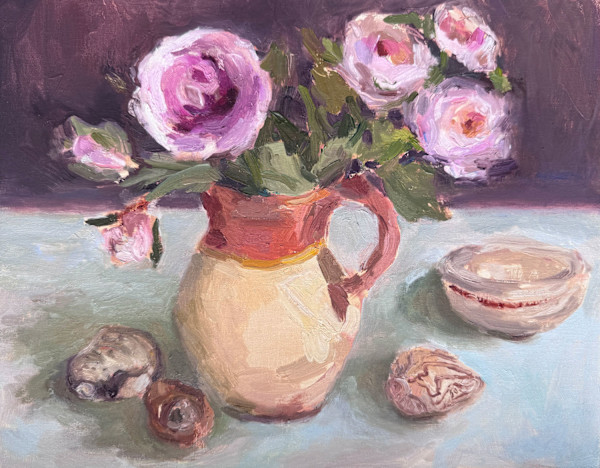 English Roses and Sea Shells by Sara Rae