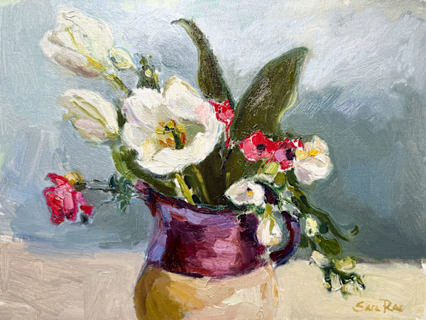 Tulips, Freesia and Anemone by Sara Rae, Image 1.