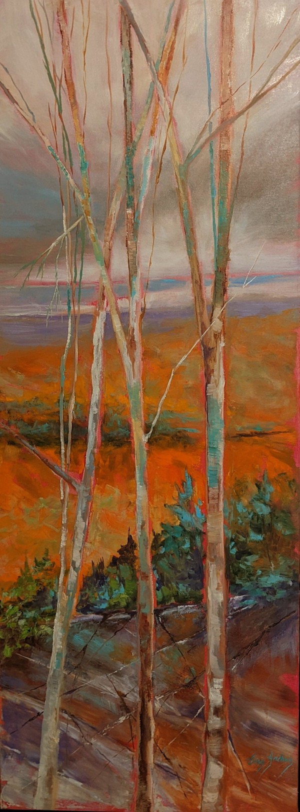 Trois bouleaux  / Three Birches by Lina Yachnin