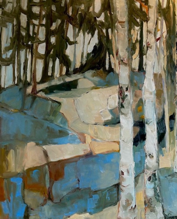 Bouleau bleu/ Blue Forest Birch by Erin Thibault