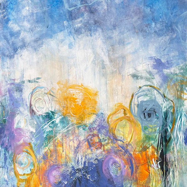 Promenade matinale sur l’île/ Morning walk on the Island by Karen Wynne Mackay