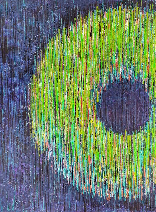 Divided Sky, Echoes of Illumination 1, Psychedelic Donut 10 by Rachel Wilsey