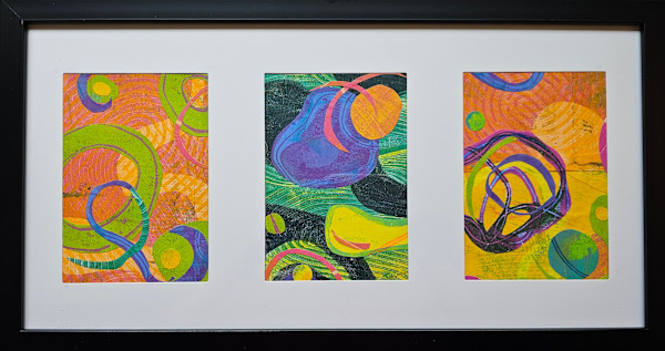 Quick & Daring 19 (Triptych) by Rachel Wilsey