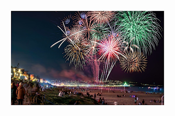 Manhattan Beach Fireworks 2023 by Ken Pagliaro