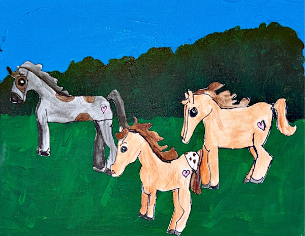 3 Horses by Abbie, Image 1.