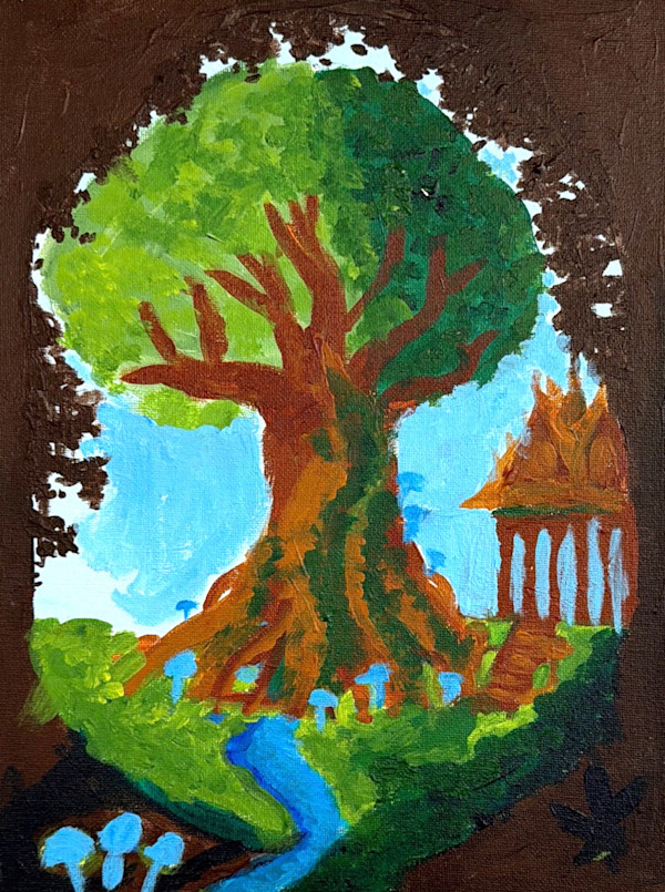 Stream and Tree by ChristopherF, Image 1.