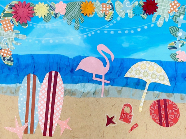 Beach Collage by Claire