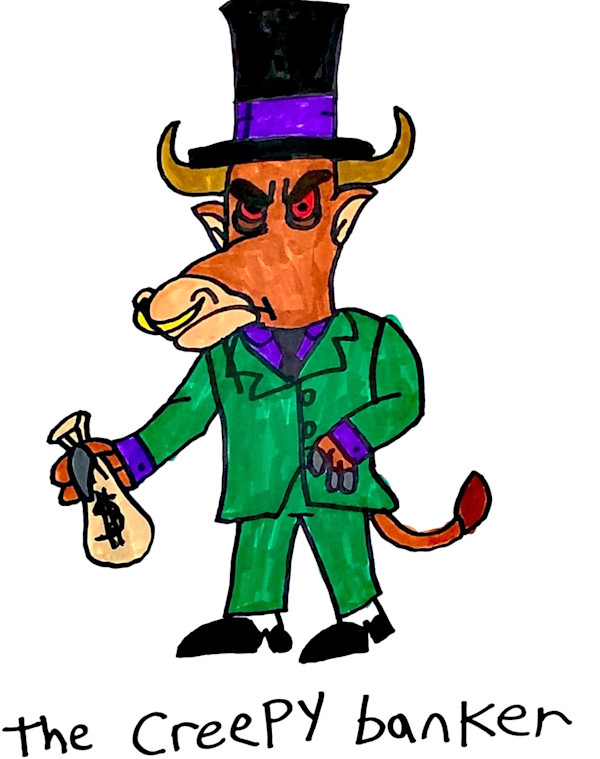 Creepy Banker by Daniel