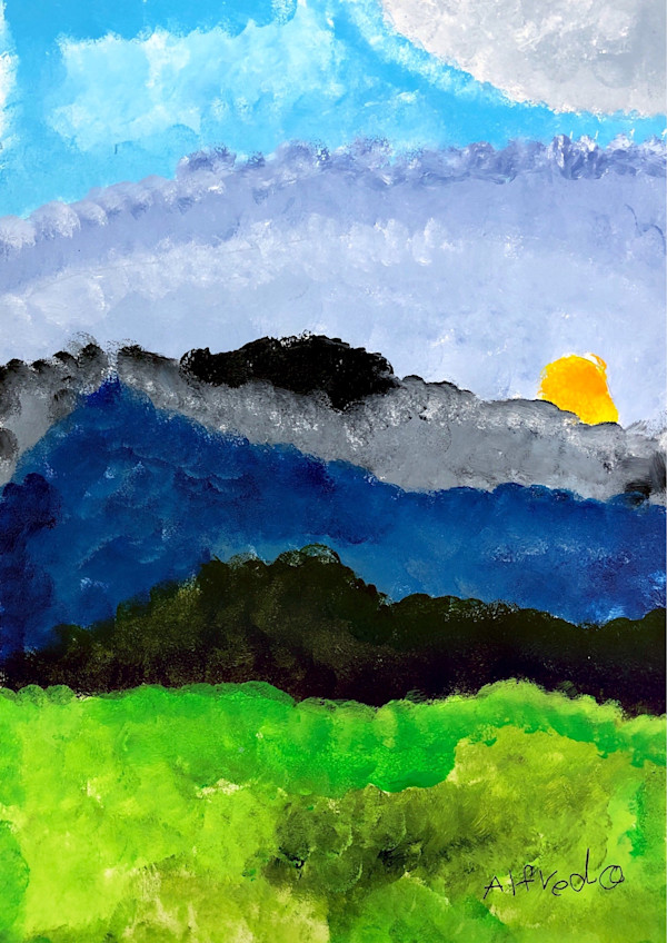 Field and Hills by Alfredo