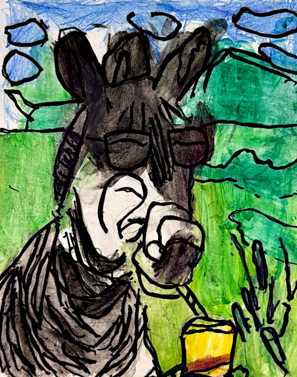 Zebra With Lemonade by JoshS, Image 1.