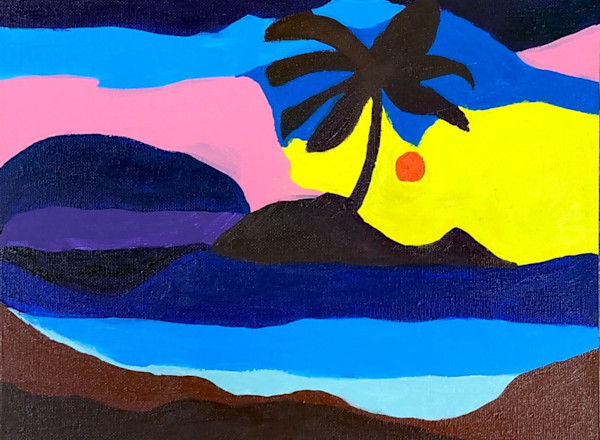 Sunset At The Beach by Josiah