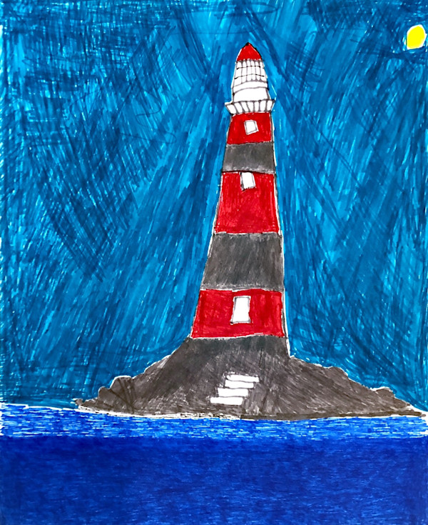 Red Lighthouse by Evan, Image 1.