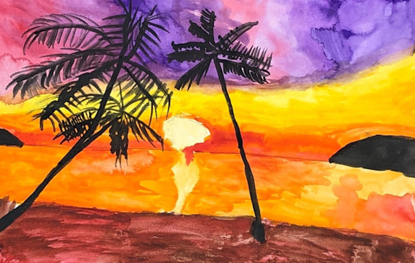 Lighting The Way Sunset by Maddie