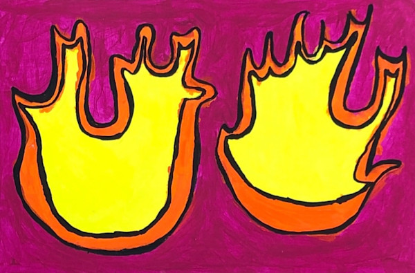 Pop Art Flames by Mark