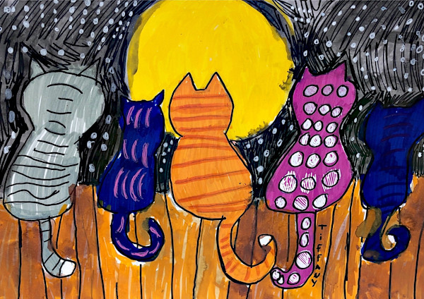 Midnight Cats by Tiffany