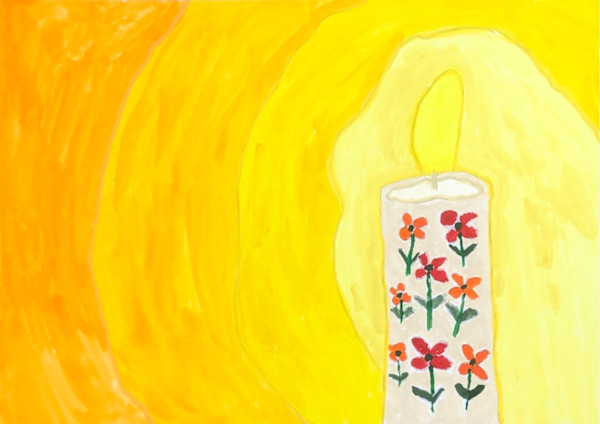 Glowing Candle by Mike