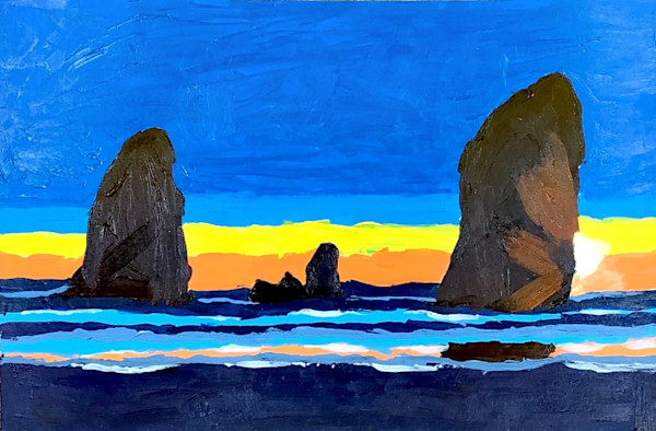 Sunset & Coastal Rocks by Christopher