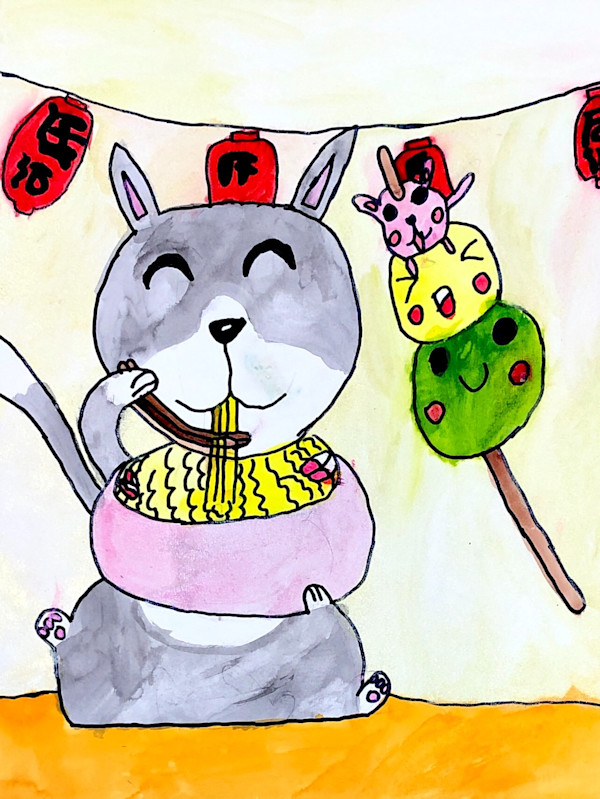 Ramen Cat by Maddie