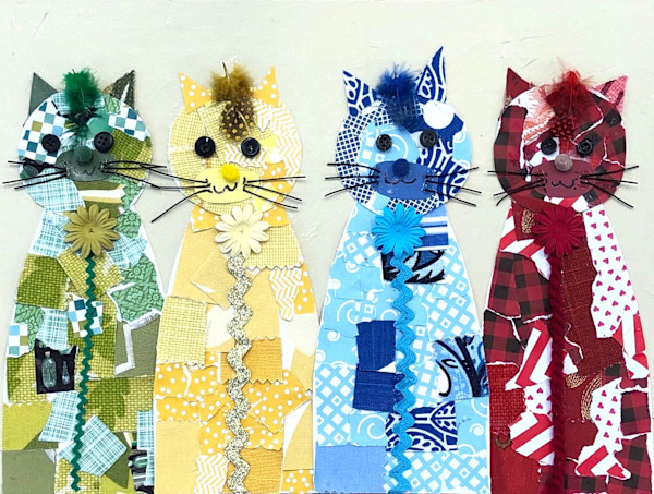 Colorful Cats by Tiffany, Image 1.