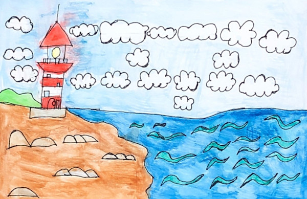 Lighthouse On the Bluff by Tiffany