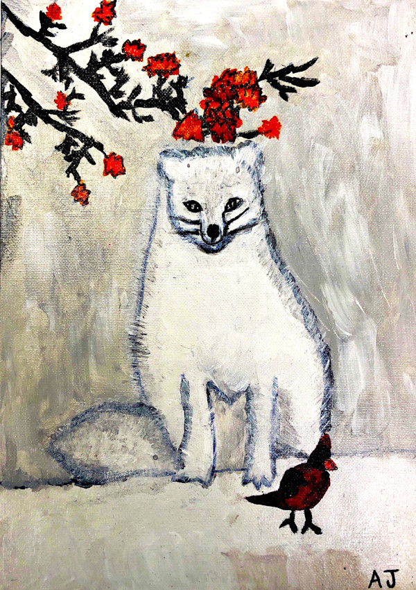 Winter White Fox by AJ