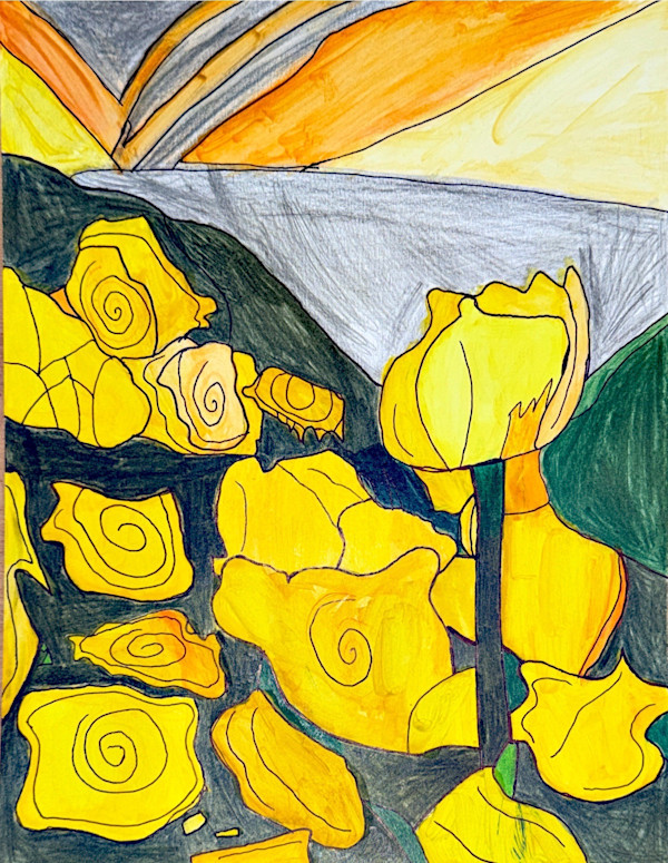 Yellow Flowers In The Field by Nick, Image 1.