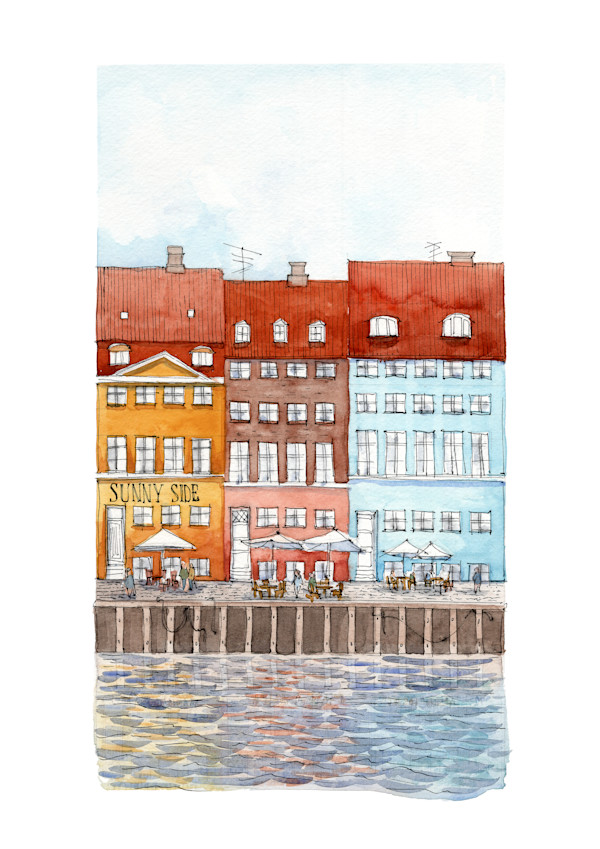 Sunny Side of Nyhavn by Ariel Rodriguez