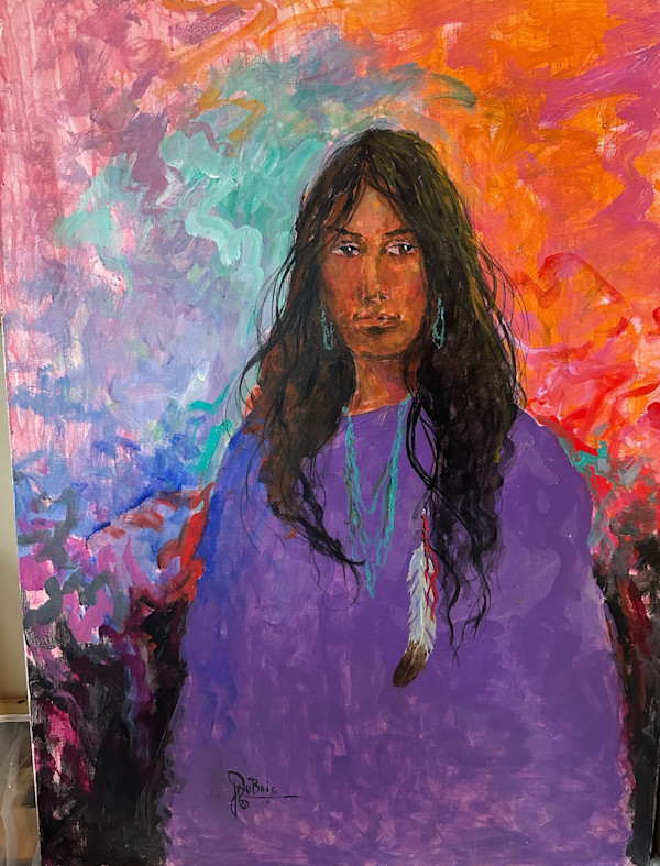 Royal Purple Indian Maiden by Risa Dubois