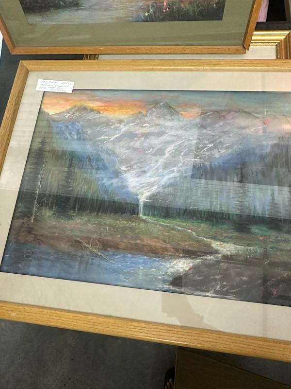 Mountain Scape With Waterfall Vail Area by Risa Dubois