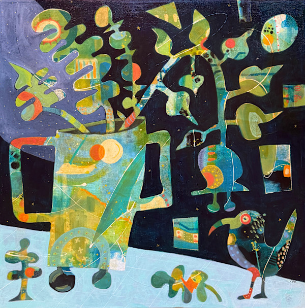 Grey Zone Flowers by Tracy  Page Stilwell