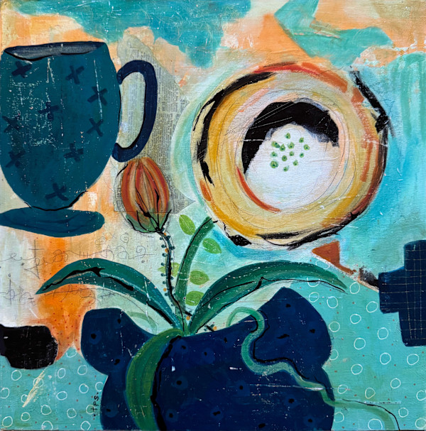 Blue and Orange #5 by Tracy Stilwell