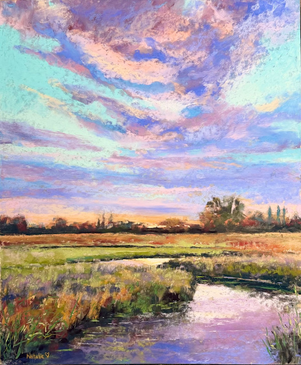 Sky Glow on the Marsh by Natalie Campbell, Image 1.