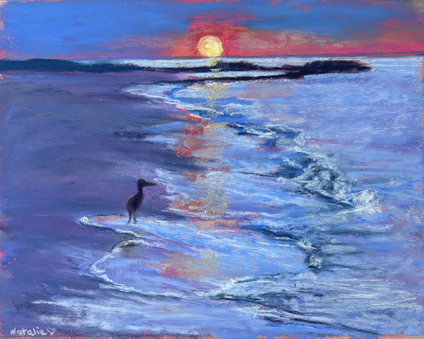 Heron Twilight by Natalie Campbell, Image 1.