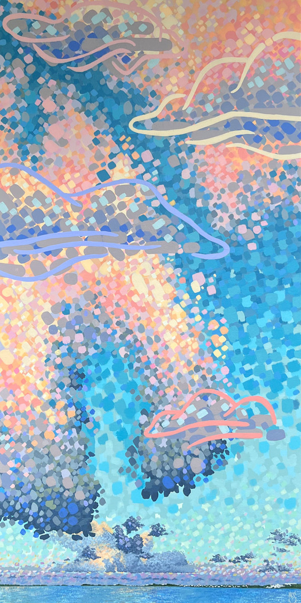 Castle Harbour, Pink Cloud Study No. 2 by Natalie K. Sannemalm