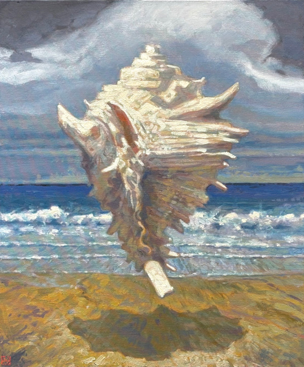 Surreal Shoreline Series - Cathedral (Study) by Fred Hope