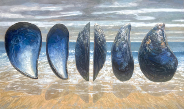 Surreal Shoreline Series - Mussel Memories by Fred Hope