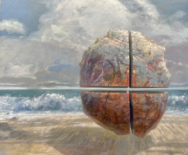 Surreal Shoreline Series - Quartered Float by Fred Hope