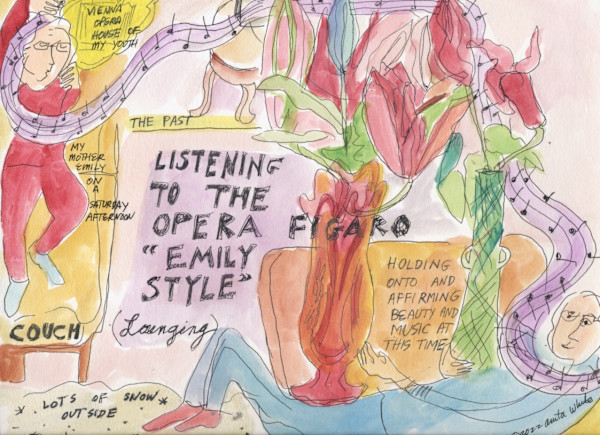 Listening to the Opera "Figaro" Emily style. by Anita Inez White