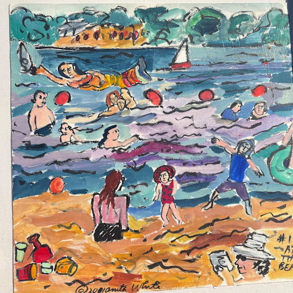 Charming time at Lake Nokomis with mermaids by Anita Inez White