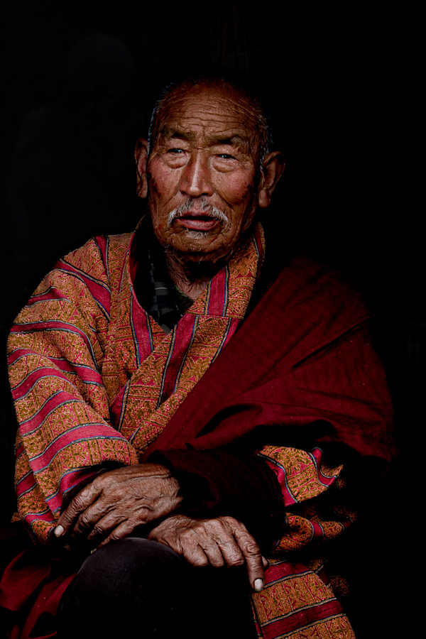 Bhutanese Elder by George Salter Photography, Image 1.