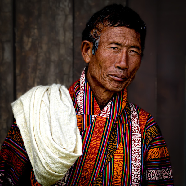 Bhutanese Man at Festival by George Salter Photography, Image 1.