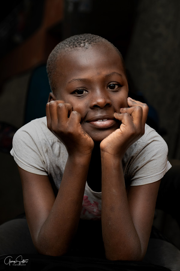 Boy on Motorcycle by George Salter Photography