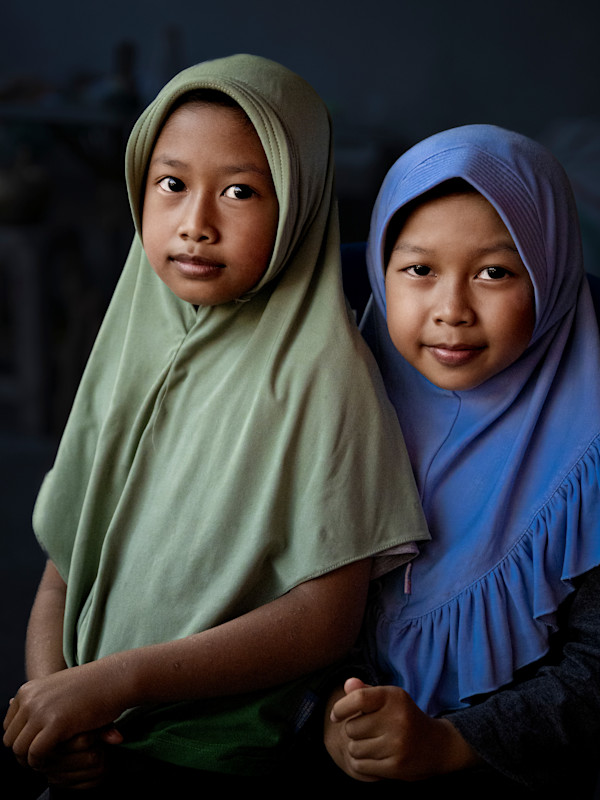 Two Muslim Girls in Java by George Salter Photography, Image 1.