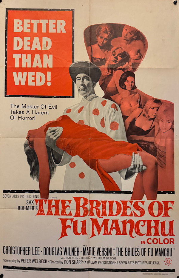 The Brides of Fu Manchu US 1-Sheet 1966