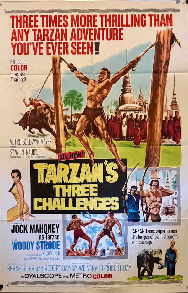 Tarzan's Three Challenges US 1-Sheet, 1963