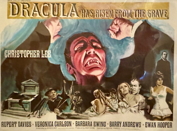 Dracula Has Risen From The Grave, British-Quad, 1969 by Tom Chantrell