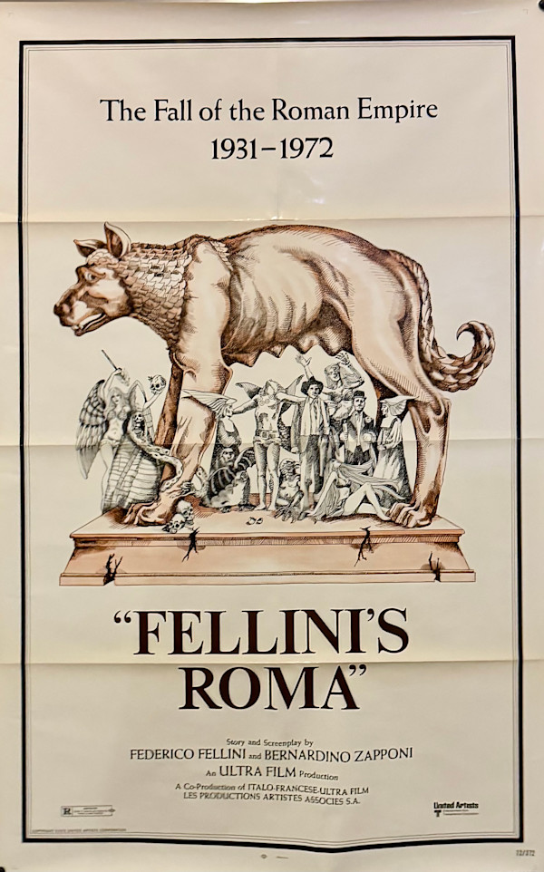 Fellini's Roma US 1-Sheet, 1972